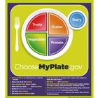 Poster MyPlate com Frases Chave, 1018319 [W44791P], Educação: Distúrbios Alimentares e Obesidade